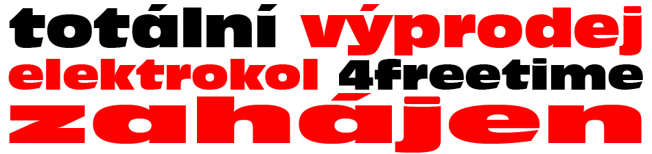 výprodej elektrokol 4freetime - sleva z 19 990,- ještě na 16 990,-Kč.